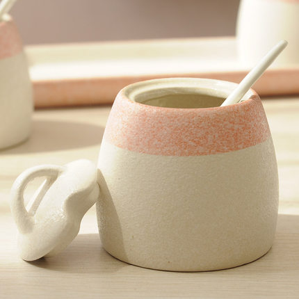 Creative Kitchen Tableware Storage Seasoning Jar Set Simple Bottle Set Ceramic Seasoning Tank Salt Shaker Bottle