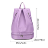 1pc Waterproof Fitness Bag Beach Backpack Women's Swimming Bag Travel Outdoor Portable Storager Shoes Bag Wet Dry Separation