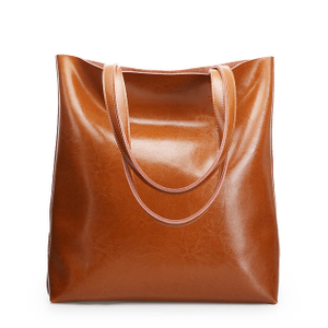 Cow Leather Bag Ladies Genuine Leather Handbags Big Women Bag Large Vintage Female Office Hand Shoulder Bags For Women Tote