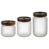 New Kitchen Accessories High Quality Acacia Bamboo Glass Container Food Kitchen Storage Bottles & Jars for Food Storage