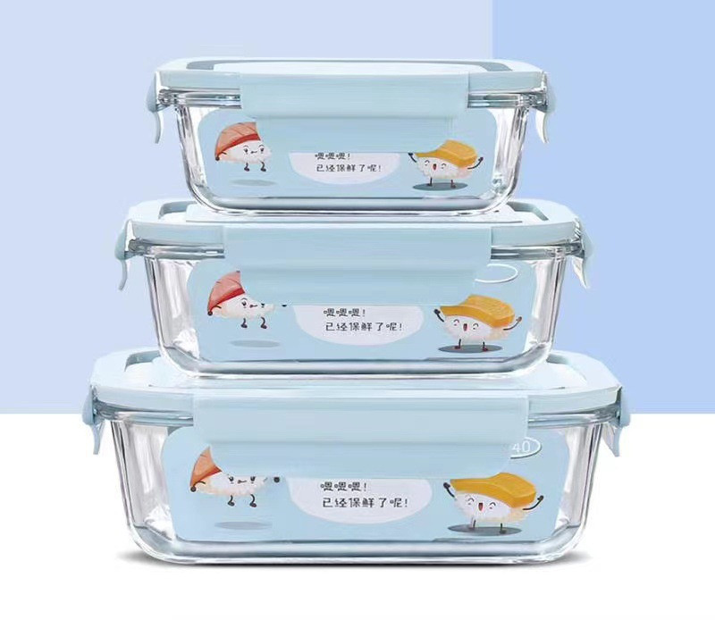 BPA Free Super Glass Food Storage Containers with Lids,Bento Boxes