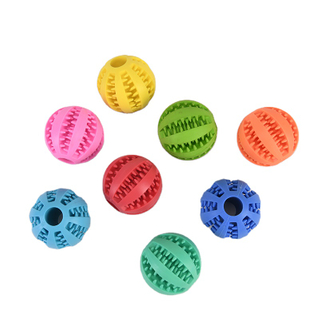 OEM ODM Tough Durable Natural Rubber Teeth Cleaning Interactive Ultra Pet Dog Chew Ball Toy