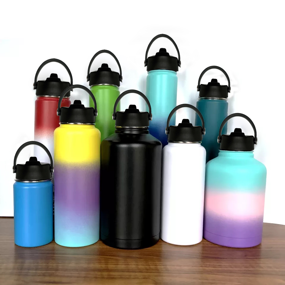 64 Oz Vacuum Flask 2.0L 1.8L Water Jug Stainless Steel Large Water Bottle 2 Liters Insulated Canteen