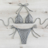Women Sexy Triangle Bathing Swimsuit Split Swimwear Beachwear Bikini Set