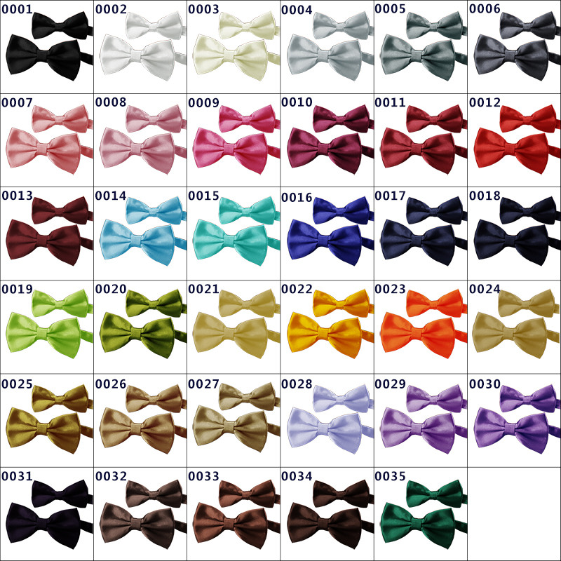 2pcs Pink Color Father And Son With Men's Bow Tie Classic Kids For Men Boys Set Ties Bowknot Party 