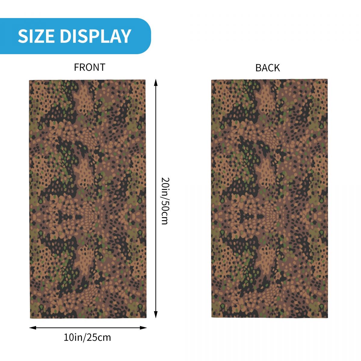 Pea Dot Military Camo Winter Headband Neck Warmer Men Women Ski Camping Tube Scarf Army Tactical Camouflage Face Bandana Gaiter