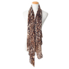 Vintage Leopard Print Scarf Fashion Soft Chiffon Shawl Scarf Women Winter Animal Print Scarf Leopard Scarf Scarves For Women