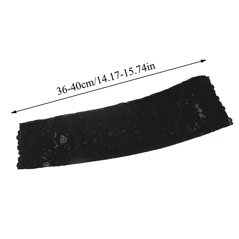 Long Lace Hollow-Out Fingerless Gloves Sun Protection Sleeves Mesh Lace Thin Cycling Sexy Accessories Black Bare Finger Gloves