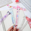 4Pcs Kawaii Sanrio Stationery Ruler Cartoon Hello Kitty Kuromi My Melody Cinnamoroll 15cm Rulers Students School Office Supplies