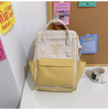 Large-capacity Junior High School Student Schoolbag Color Matching Simple Waterproof Backpack Leisure Travel Storage Bag