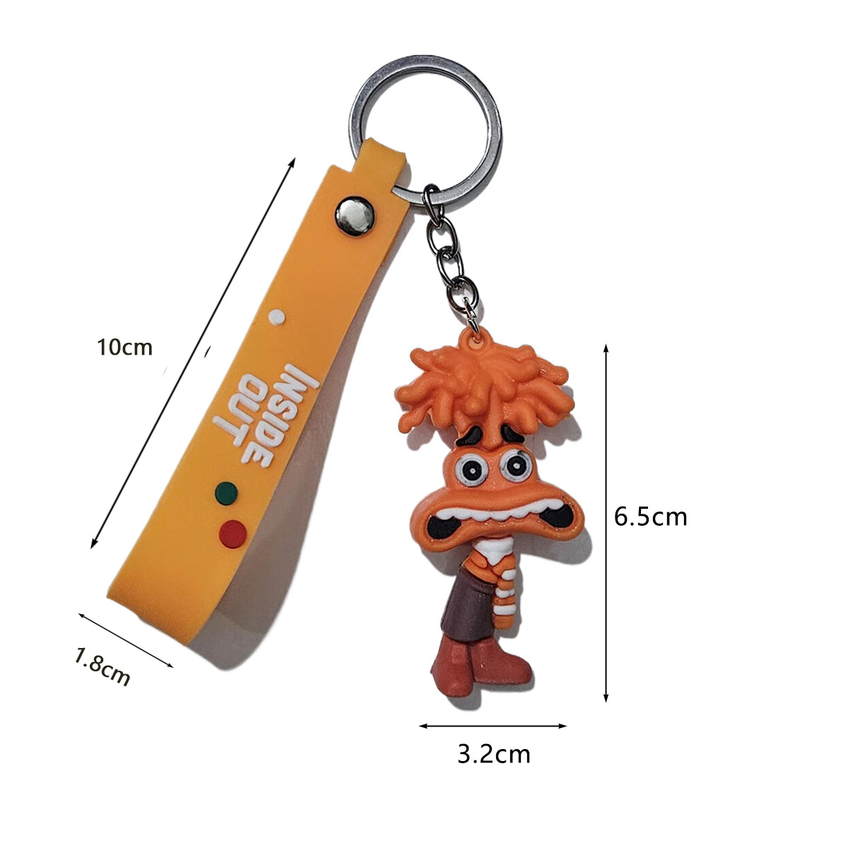3D Cartoon Inside Out 2 Keychain Pendant Personality Creative Soft Glue Doll Cross-Border Sales Small Pendan