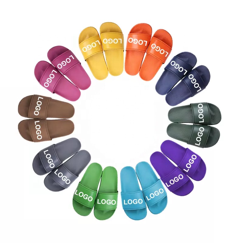 Popular Style Women House Sports Designer Slides Shoes Flat Printed Custom Logo Flip-flop Slippers Women PVC Slippers