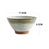 Threaded Bowl Ceramic Noodle Bowl High Foot Rice Soup Bowl Fruit Salad Bowl Tableware For Household Restaurant
