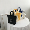 1 Pc Korean Style Smile Face Mini Shopping Bag for Women Fashion Mobile Phone Bag Lady Purse Small Casual Handbag Storage Bags