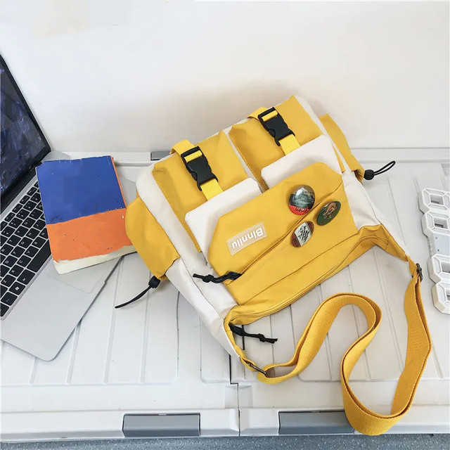 Casual Nylon Crossbody Bag For Men Women Teen Messenger Bag, Student Commuter Single Shoulder Bag For Travel Daily Use