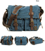 Canvas Leather Men Messenger Bags Big Satchel Shoulder Bags Male Laptop Briefcase Travel Handbag