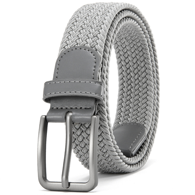 115cm Men's Elastic Belts Unisex Casual Woven Belt for Outdoor Rock Climbing Training Work Women'S Belt Paired with Jeans Belt
