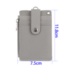 Portable Leather Business ID Card Credit Badge Holder Coin Purse Wallet Keychain