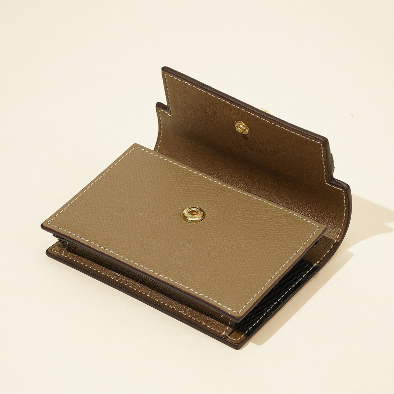 Luxury Women's Leather Business Card Holder New Small And Large Capacity Women's Card Bag Premium Leather Card Bag