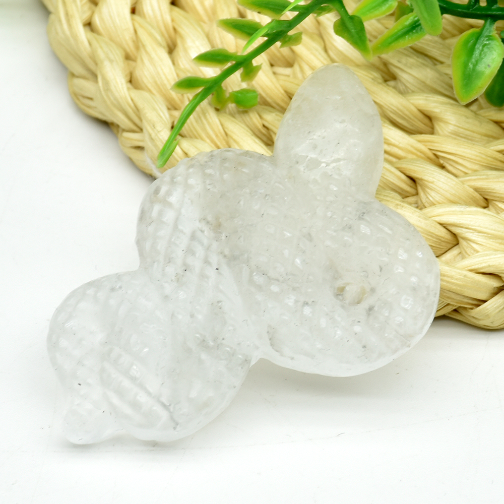 2" Snake Statue For Good Luck Natural Stone Healing Crystal Rose Quartz Jade Jasper Lepidolite Carved Animal Figurine Home Decor