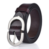 Women's Leather Belt 2.8cm Natural Cowhide Silver Alloy Buckle Thin Belt Female Jeans Trousers Girdles Waistband