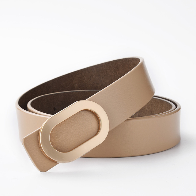 Women Belt Luxury Designer Needle Hole Adjustable Belt Buckle Fashion Leather Jeans Waistband Girl High Quality Female Belts New