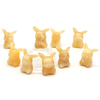 1.5" Natural Stone Yellow Jade Cute Cartoon Anime Carved Figure Healing Crystal Fancy Animal Statue Birthday Decor Home Ornament