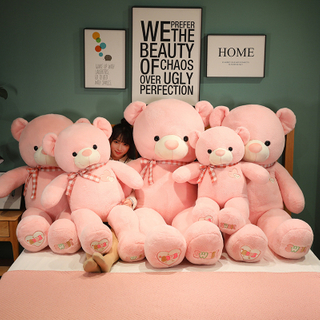 Giant American Bear Plush Doll Kawaii Pink hug Teddy Bear Giant Stuffed Pillow Detachable And Washable Birthday Gift For Girls