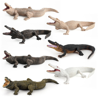 Simulated Wild Animal Model, Soft Rubber Crocodile Realistic Prop Toy, Soft Rubber Static Model Ornament