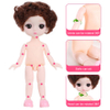 16cm Bjd Dolls for Girls 1/8 Bjd Doll DIY Toy Doll With Clothes Dress Up Fashion Dolls 13 Movable Joint Baby 3D Big Eyes 