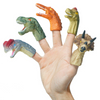 5pcs Mini Cartoon Realistic Dragon Dinosaur Finger Puppets Set Role Playing Toy Kids Tell Story Prop for Children