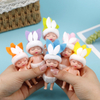 1PC Cute Mini Easter Doll 9CM Easter Elf Doll Baby Elves Doll Movable Arm Leg Doll Toy Easter Rabbit Doll For Children Kids