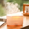 Customized Led Light Mini Portable 3D Flame Aromatherapy Air Humidifier Purifier Ultrasonic Volcanic Crack Planet Aroma Diffuser