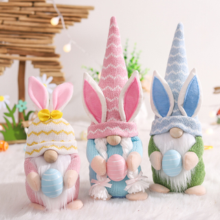 2024 Easter Faceless Gnome Rabbit Doll Spring Easter Party Home Table Decoration Kids Gift Favors Bunny Egg Ornament