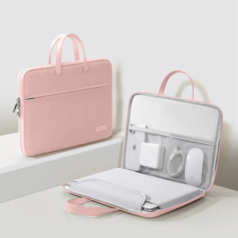 Notebook Pouch Laptop Bag Women Elegant 13.3 14 16 Inch Portable Laptop Sleeve Macbook Pro Case Handbag Briefcase Bag Travel