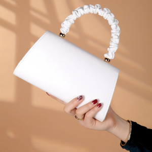 Women Top-handle Bags White Leather Bride Handbags Purse Designer Evening Bags Party Handbag Wedding Clutch Wallet Shoulder Bag