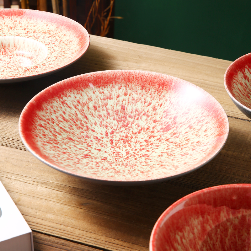 Personality Custom Glaze Tableware Ceramic Bowl Set Household Large Soup Bowl Ramen Bowls