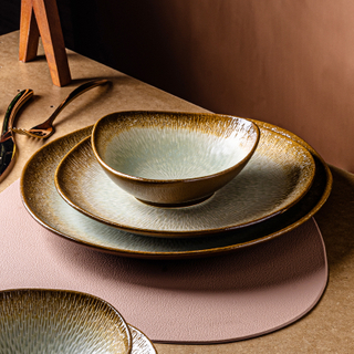 High quality ceramic plate hotel restaurant dinner dinnerware thick durable porcelain customized plate for restaurant