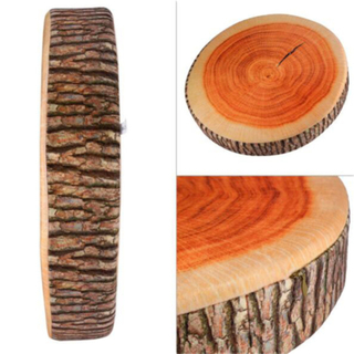 1Pc New Home Natural Camping Cylinder Woods Design Log Soft Plush Cushion Pillow Throw Pillows