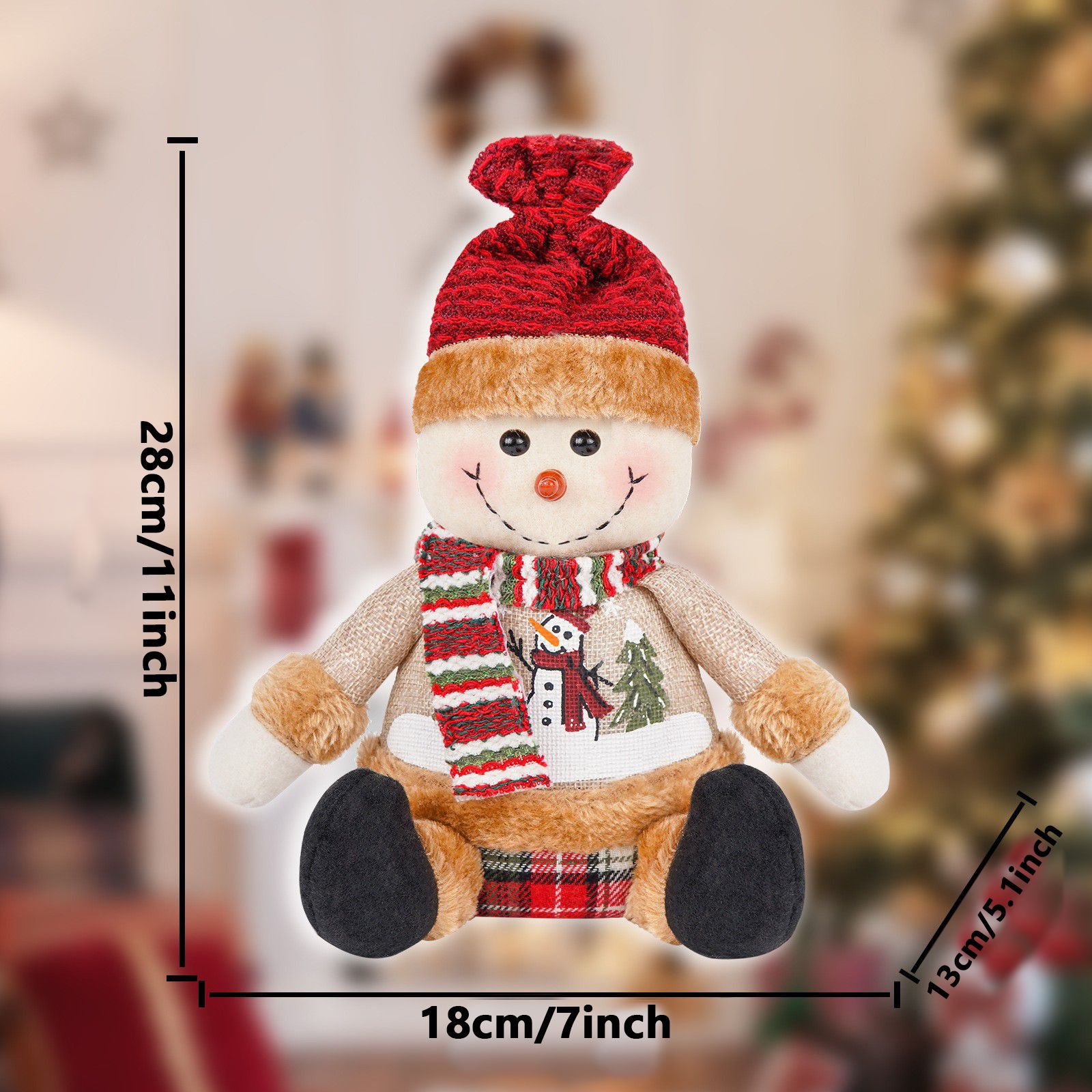 Christmas Decorations, Christmas Snowman Dolls, Christmas Tree Accessories, Children's Christmas Gifts