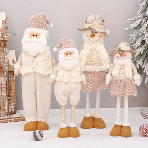 Wholesale 65cm Christmas Decoration Products, Stretchable Fabric, Santa Claus Snowman Figurine, Doll Ornaments