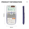  Scientific Calculator With 552 Functions In Black And White Color For Students Solar And Battery Powdered