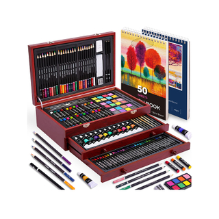 Manufacturer Direct Sales Aluminum Box Art Gift Case Coloring Set for Kids Painting
