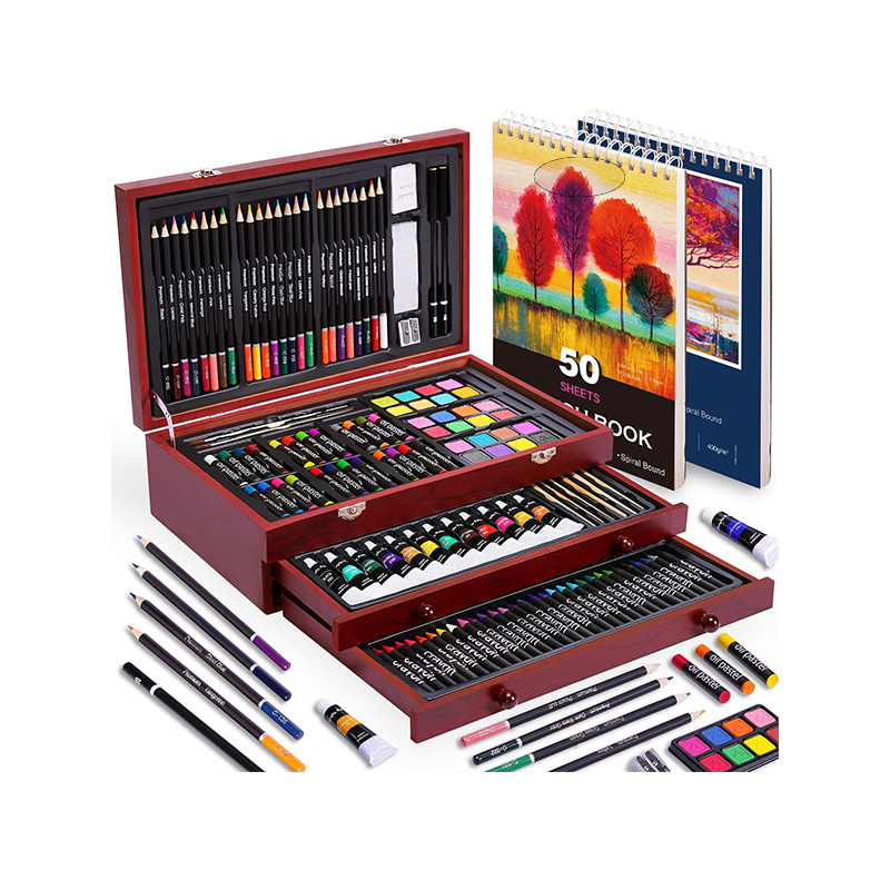 Manufacturer Direct Sales Aluminum Box Art Gift Case Coloring Set for Kids Painting