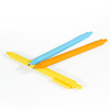 Rubber Finished Gel Ink Pen 0.5mm Color Blue Soft Touch Promotional Plastic White Gel Pens With Custom Logo