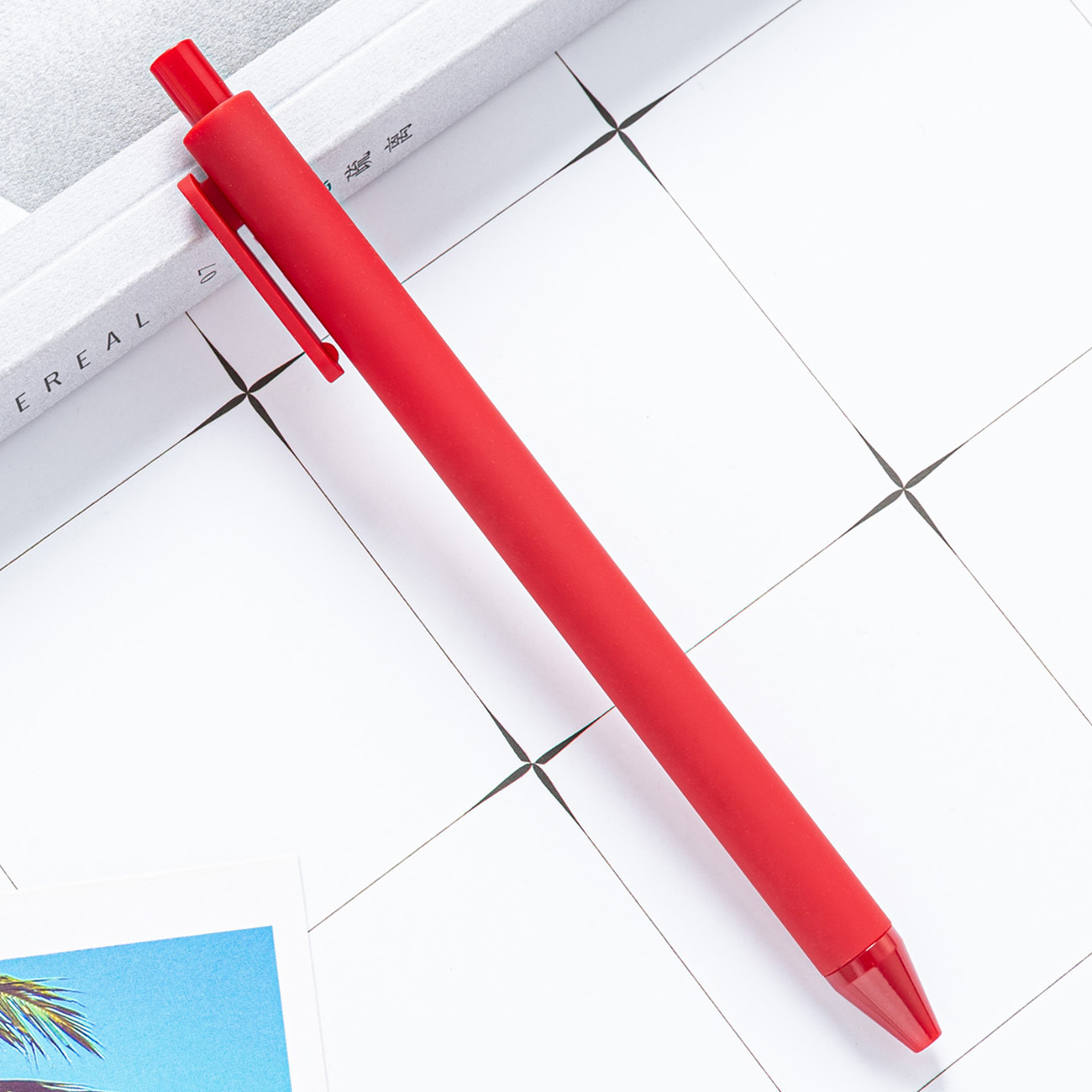 Cheap Custom Plastic Office Gel Ink Pen Bullet Water-Based Needle Pen 0.5mm Black/Blue/Red Gel Pens Wholesale