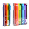 Wholesale 0.5MM Retractable Plastic Gel Ink Pens Colored Sign Gel Pens With Custom Logo