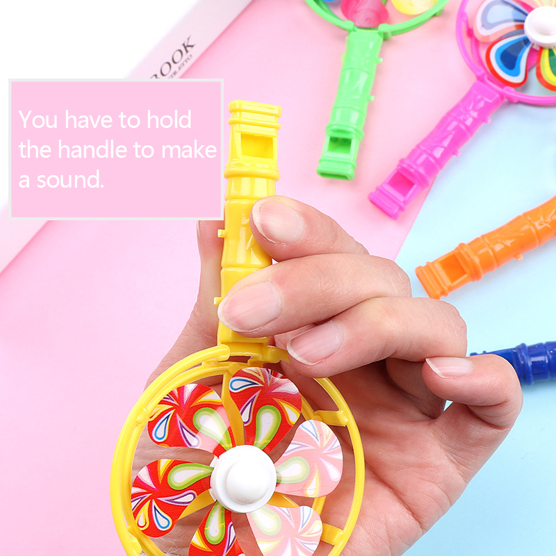10-50 Pcs Kids Whistle Windmill Toy Pinata Stuffing Carnival Prizes Boys Girls Birthday Gifts School Party Favors Bulk Toys Gift