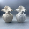 2025 Nordic Decoration White Clay Pottery Flower Minimalistic Small Bud for Shelf Home Decor Modern Minimalist Ceramic Vase