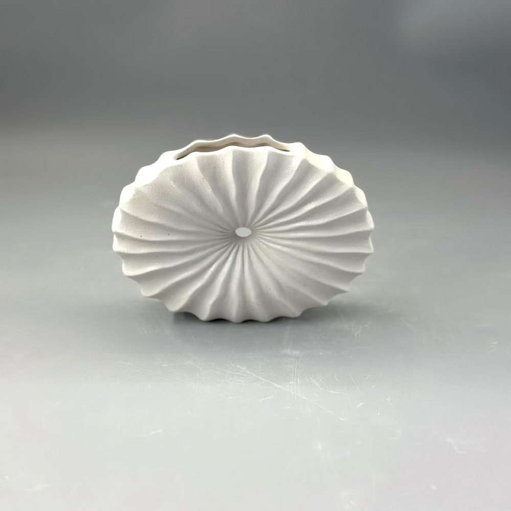 Nordic pleated paper bag ceramic decoration dried flowers flower vase living room flower arrangement ornament flower utensil